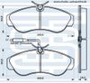 Фото Колодки тормозные передние CITROEN JUMPER I (1994-2002), FIAT DUCATO III (1994-2002), PEUGEOT BOXER 174560 Starke