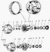 Фото Подшипник ступицы 3307,3309,53 задней внутренний 7515 Паз