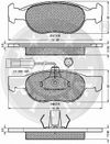 Фото Комплект тормозных колодок, дисковый тормоз 10072 Optimal