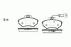 Фото Торм. колодки AUDI 80/VW Golf III пер. 13442 REMSA 13442 Remsa