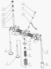 Фото Колпачок маслосъёмный YC6108/YC4108/YC6B125/YC4D80 YUCHAI  Оригинал, шт 4301007016A Yuchai
