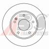 Фото Диск тормозной передний не вентилируемый для Mercedes Benz A140/160 W168 1997-2004 16984 Abs