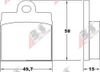 Фото Комплект тормозных колодок, дисковый тормоз 36038 Abs