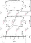 Фото Колодки тормозные задние дисковые к-кт для Honda Civic 5D 2012-2016 37530 Abs