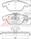 Фото Колодки тормозные задние дисковые к-кт для Mercedes Benz C207 E-Coupe 2009-2016 37585 Abs