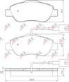 Фото Комплект тормозных колодок, дисковый тормоз 37594 Abs