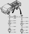 Фото Подушка кабины верхняя Porter (8681244000) 8681244000 Hyundai-Kia