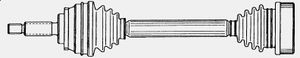 Приводной вал 21577 Gkn-Spidan