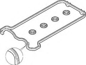 Набор прокладок клапанной крышки для Mercedes Benz W210 E-Klasse 1995-2000 475.860 Elring