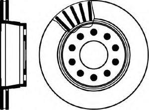 Тормозной диск 53951 Pagid