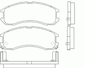 Комплект тормозных колодок, дисковый тормоз T0053 Pagid