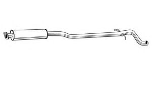 Средний глушитель выхлопных газов 22971 Walker