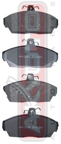 КОМПЛЕКТ ТОРМОЗНЫХ КОЛОДОК, ДИСКОВЫЙ ТОРМОЗ akd0136 Akyoto