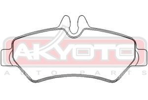 Колодки тормозные задние дисковые к-кт для Mercedes Benz Sprinter (906) 2006-2018 akd0697 Akyoto