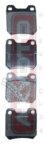 Колодки тормозные задние дисковые к-кт для Opel Vectra B 1999-2002 AKD1229 Akyoto