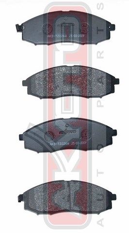 олодки тормозные дисковые передние AKD7Z026 Akyoto