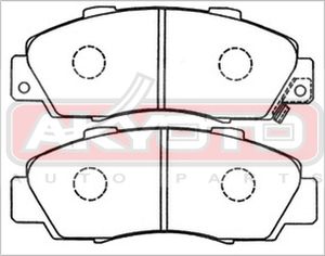 олодки тормозные дисковые передние AKD8254 Akyoto