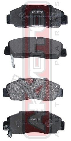 олодки тормозные дисковые передние AKD8254 Akyoto