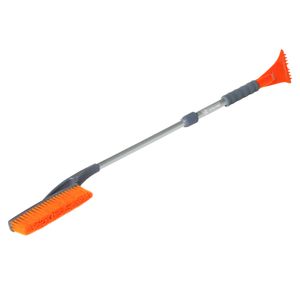 Щетка от снега и льда с телескопической рукояткой и мягкой щетиной + скребок (78-100 см) (AB-R-05)