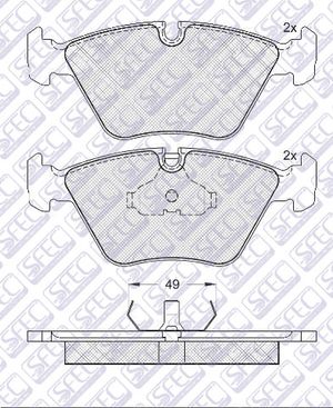 Тормозные колодки bp000705 Sfec