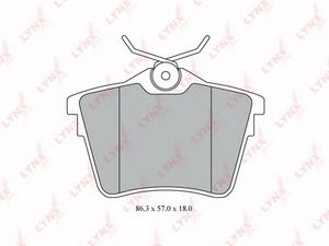 Колодки тормозные задние дисковые к-кт для Citroen C5 2008> bd6111 Lynx