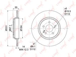 Тормозной диск BN1078 Lynx