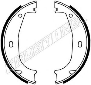 Комплект тормозных колодок, стояночная тормозная система