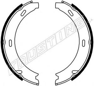 Комплект тормозных колодок, стояночная тормозная система