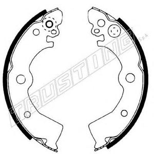 Колодки барабанные к-кт для Nissan 100NX (B13) 1990-1994