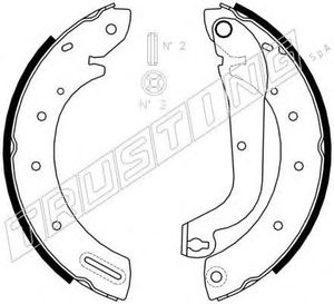 Комлект тормозных накладок