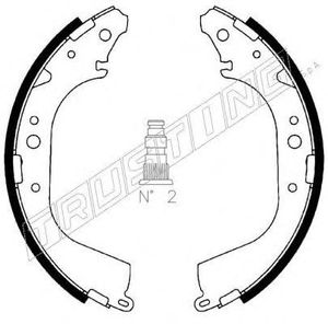 Колодки барабанные к-кт для Toyota 4 Runner/Hilux Surf 1995-2002 115.288 Trusting