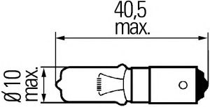 Лампа накаливания, фонарь указателя поворота 8GH 008 417-001 Hella