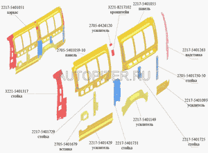 Стойка проема левая 32215401317 Газ