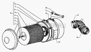 Кронштейн фильтра воздушного G-PART-33104 331041109138 Газ