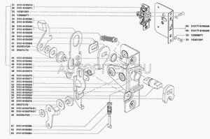 Замок двери 3151776105209 Уаз
