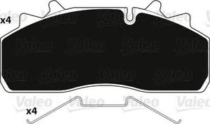 Комплект тормозных колодок, дисковый тормоз 882228 Valeo