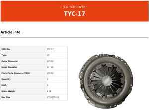 орзина сцеплени TYC17 Valeo