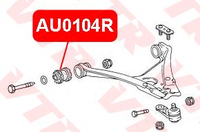 Сайлентблок переднего рычага для VW Pointer/Golf BR 2004-2009