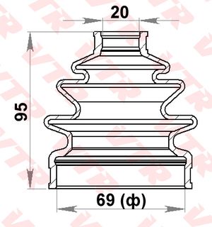 Пыльник ШРУСа внутр. пер для Daewoo Matiz (M100/M150) 1998-2015