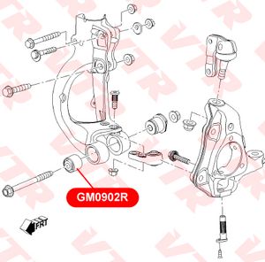 Втулка поворотного кулака для Opel Astra J 2010-2017 GM0902R Vtr