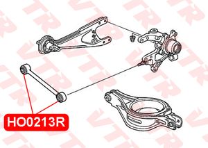Сайлентблок заднего попер. рычага для Hyundai Santa Fe (DM) 2012> ho0213r Vtr