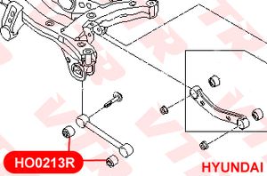 Сайлентблок заднего попер. рычага для Hyundai Santa Fe (DM) 2012> ho0213r Vtr