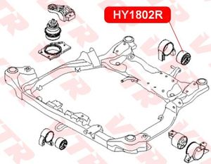 Сайлентблок задней подушки двигателя VTR HY1802R HY1802R Vtr