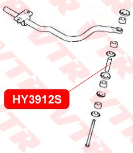 ТЯГА СТАБИЛИЗАТОРА ПЕРЕДНЕЙ ПОДВЕСКИ HY3912S Vtr