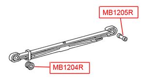 Втулка задней рессоры для Mercedes Benz Truck 8-15 mb1204r Vtr