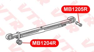 Втулка задней рессоры для Mercedes Benz Truck 8-15 mb1204r Vtr