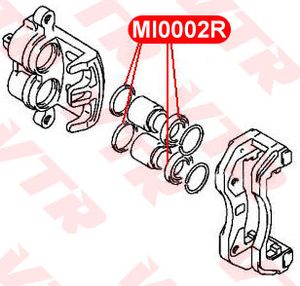 Ремкомплекты Суппорт пер VTR MI0002R  MMC Pajero,Pajero Sport,Outlander MB858404, HR891004,MB857840 MI0002R Vtr