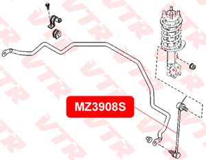 Стойка переднего стабилизатора для Mazda MPV II (LW) 1999-2006 mz3908s Vtr