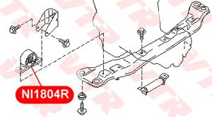 Сайлентблок опоры двигателя ni1804r Vtr