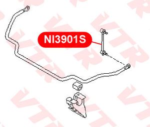 Стойка переднего стабилизатора для Infiniti QX4 (JR50) 1996-2002 ni3901s Vtr